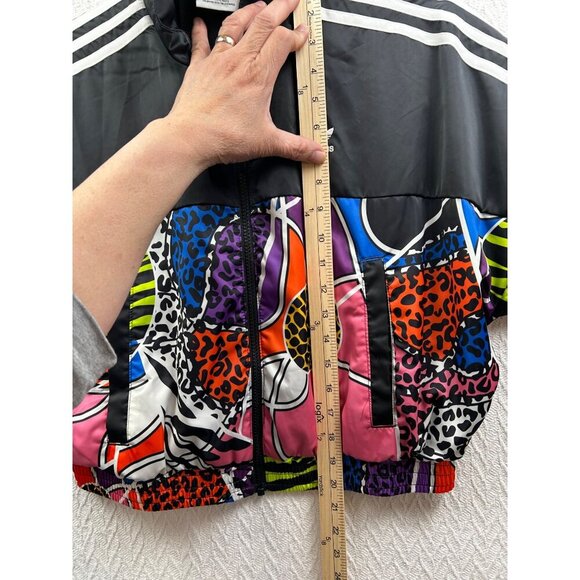 ADIDAS Rich Mnisi Track Jacket Women's Small Long Sleeve,Cropped, Blk Multicolor - Picture 10 of 10